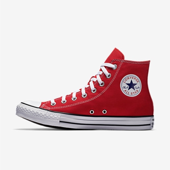 Converse Shoes - Red Hightop Converse
